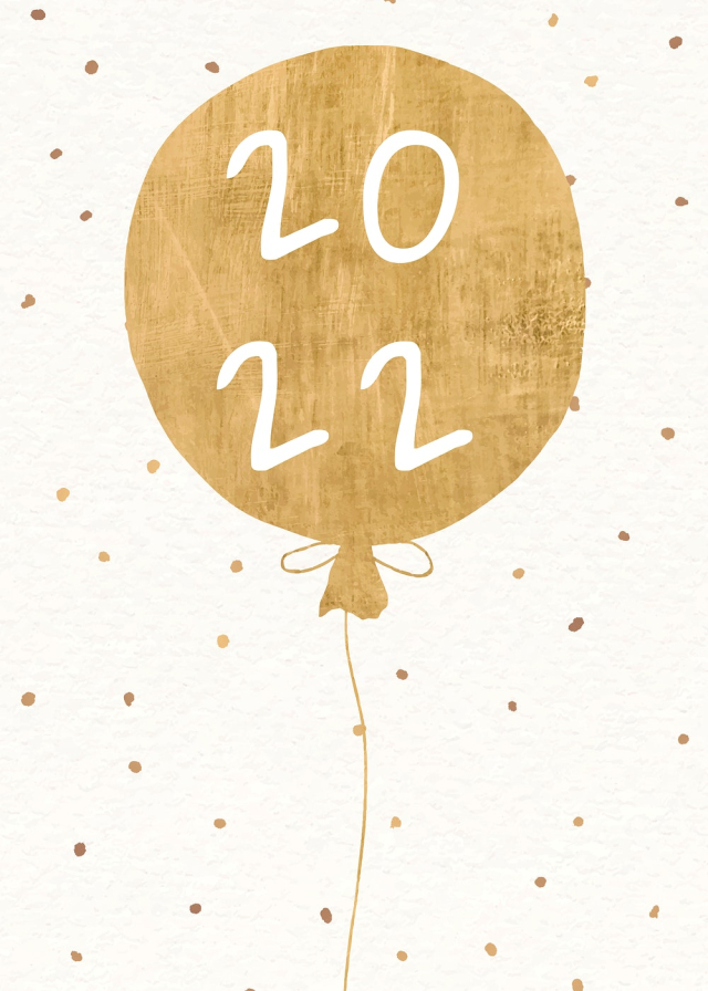 2022 gold balloons new year | Free Photo - rawpixel