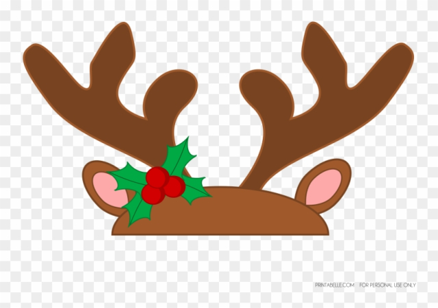 Free: 27 Images Of Printable Reindeer Antlers Template Prop - Png Reindeer Antlers - nohat.cc for Reindeer Antlers Template Free Printable
