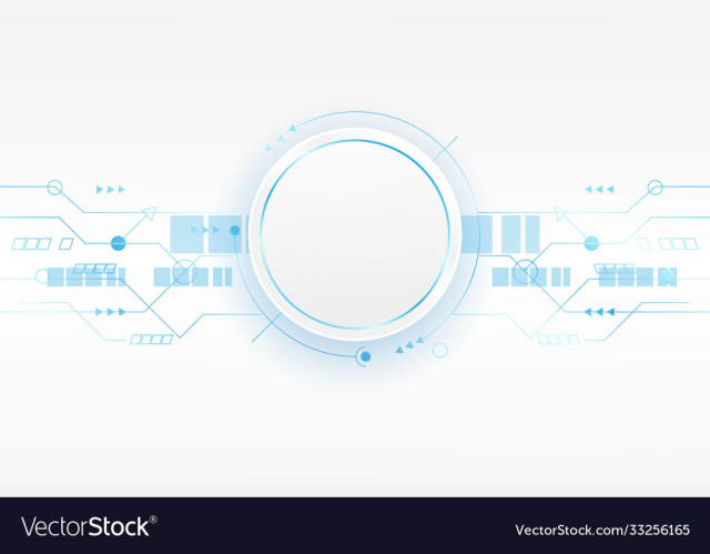 3d circuit board background or banner design