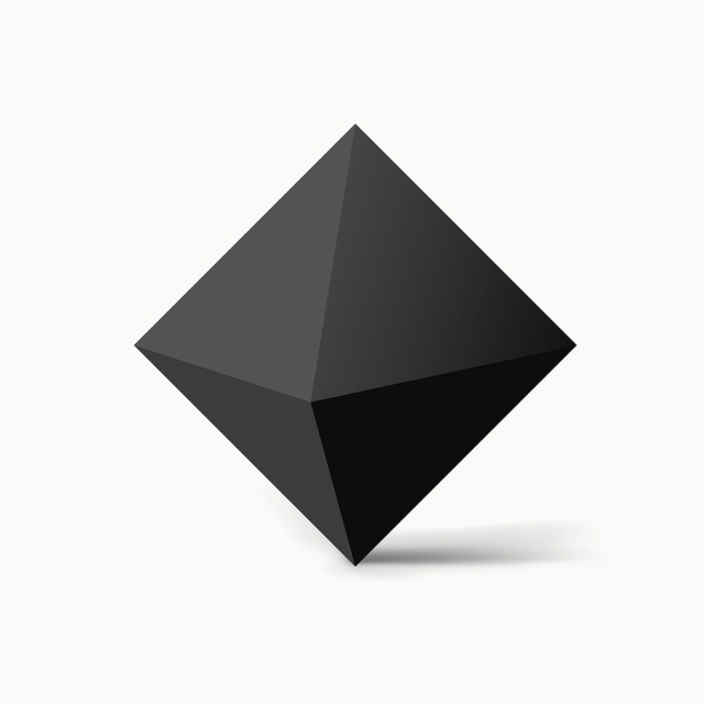 3D rendered octahedron element, geometric | Free Vector - rawpixel