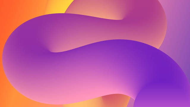 3D shapes desktop wallpaper, purple | Free Vector - rawpixel