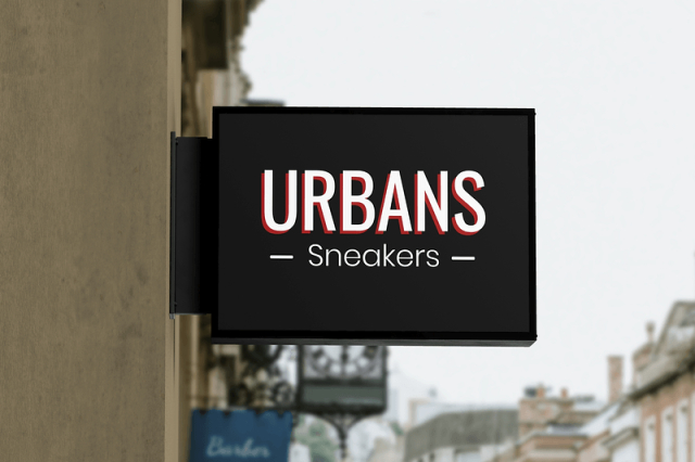 3D wall sign mockup, business | Free PSD Mockup - rawpixel