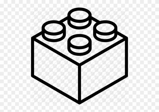 512 X 512 3 - Lego Brick Vector