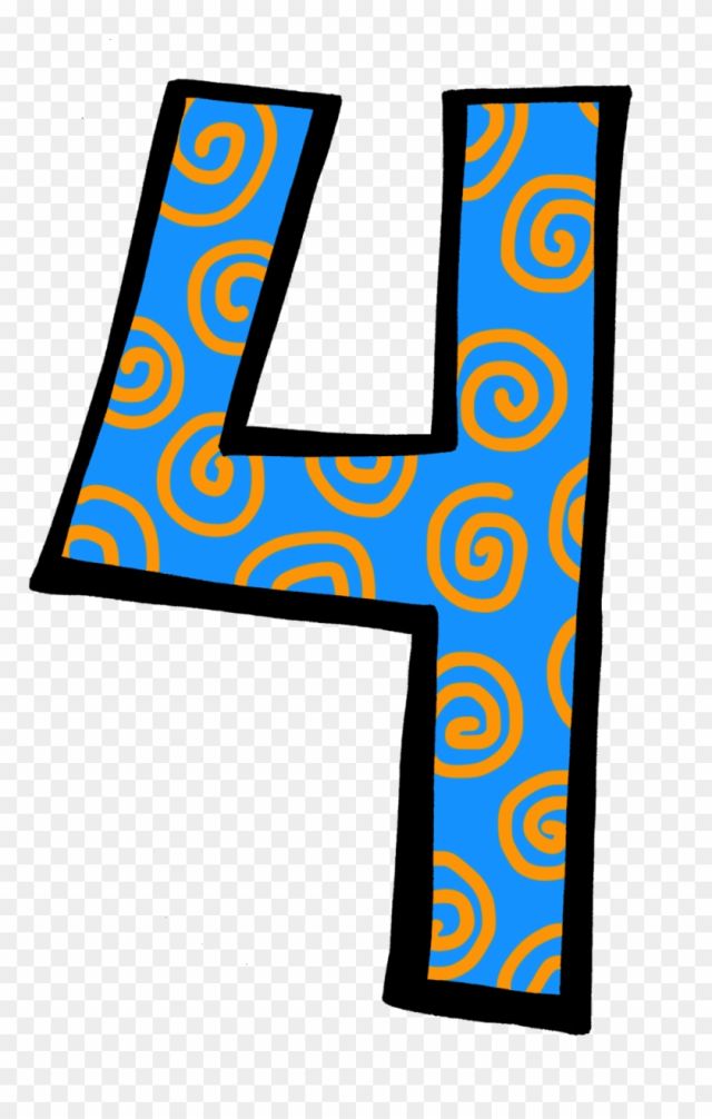 75 Images Of Number 4 Clip Art You Can Use These Free - Number Four Clip Art