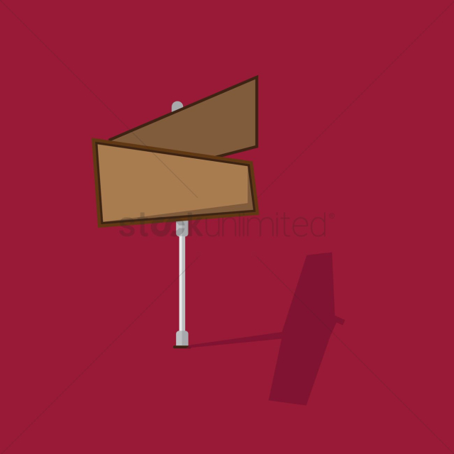 A distance sign boards