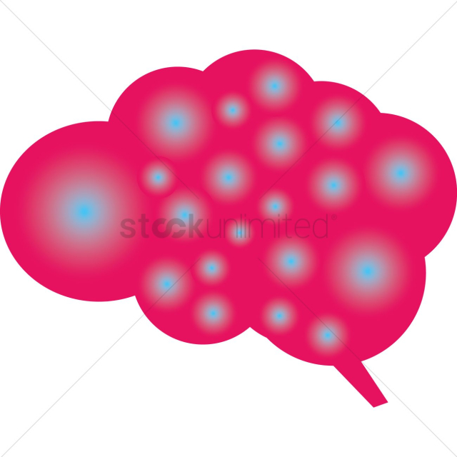 A glowing brain