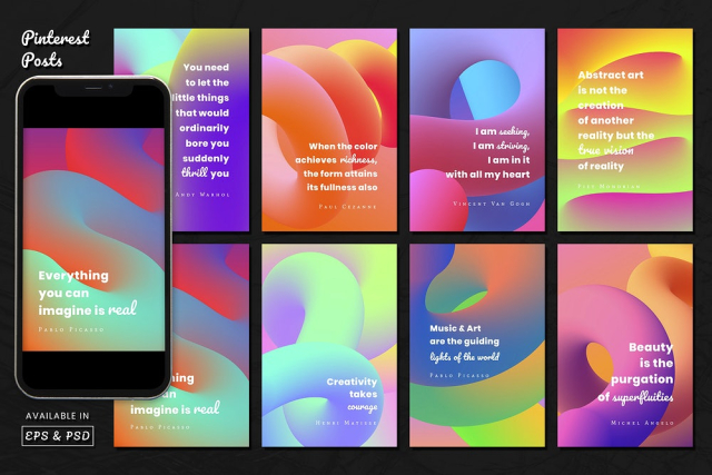 Abstract 3D banner template, gradient | Free PSD - rawpixel