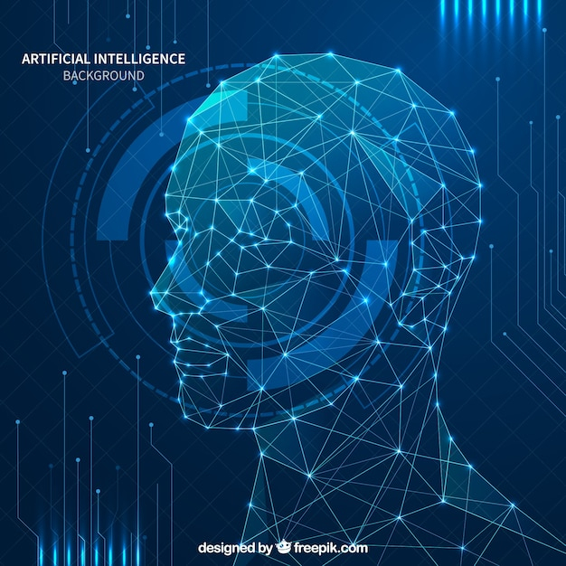Abstract artificial intelligence background