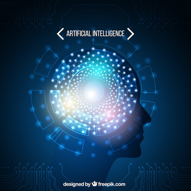 Abstract artificial intelligence template
