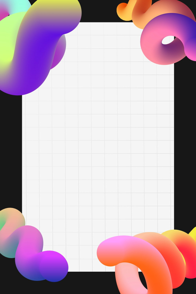 Abstract black frame background, colorful | Free PSD - rawpixel