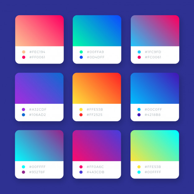 Free: Abstract bright colorful vector gradients collection Free Vector ...