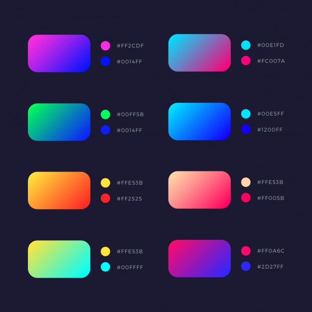 Free: Abstract bright colorful vector gradients collection Free Vector ...