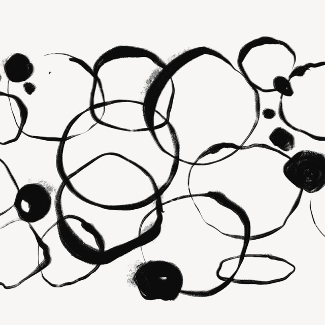 Abstract circle background, black and | Free Photo - rawpixel