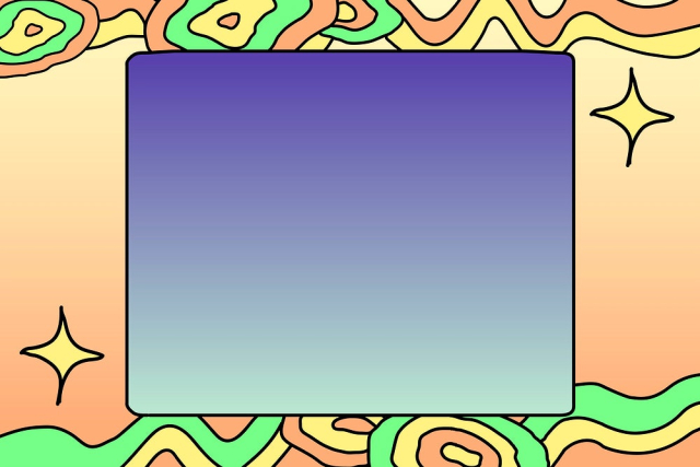 Abstract colorful frame background, doodle | Free Photo - rawpixel