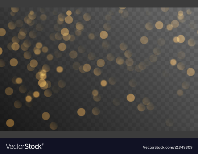Abstract golden shining bokeh vector image