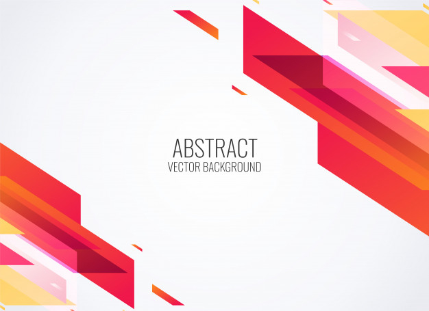 Free: Abstract Red Geometric Shapes Background Vector Illustration ...