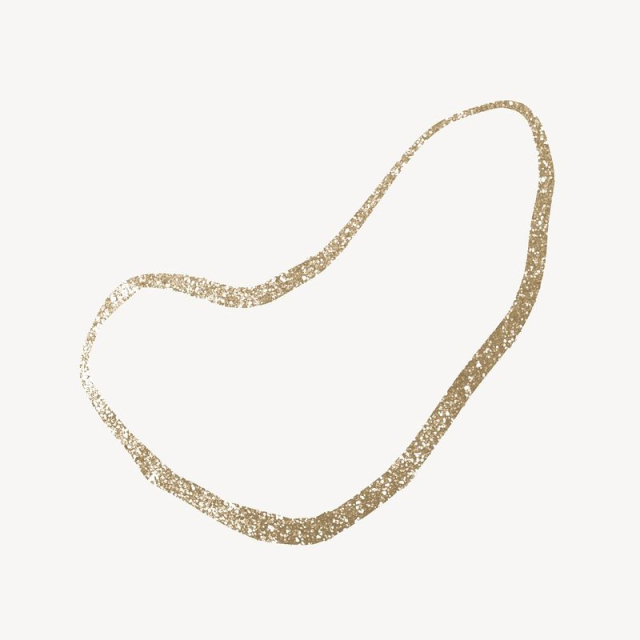 Abstract shape collage element, gold | Free Photo - rawpixel