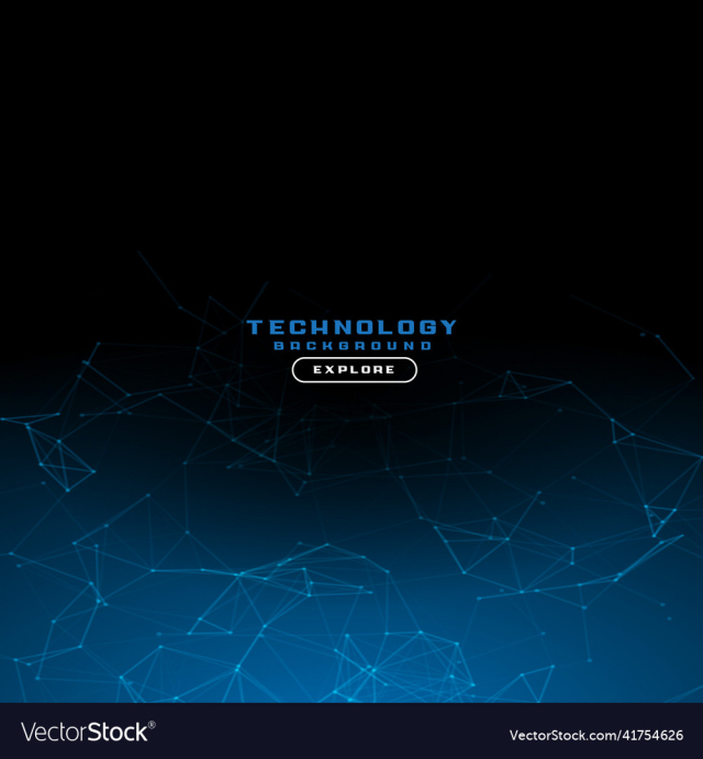 abstract technology background with blue lights