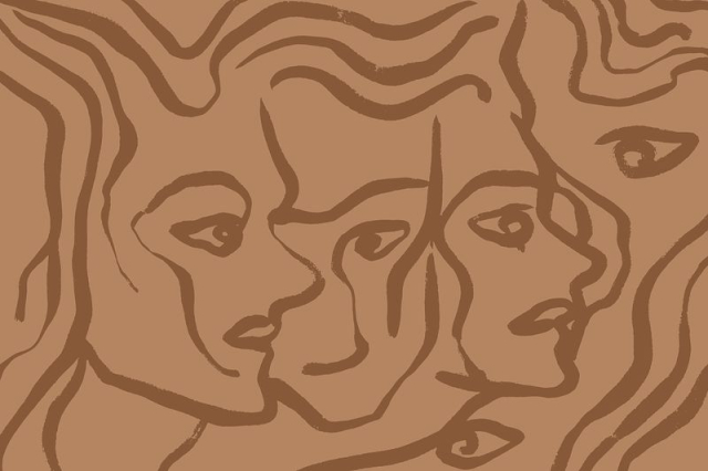 Abstract women face background, brown | Free Photo - rawpixel