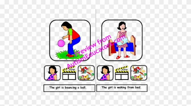 Action Words Girls