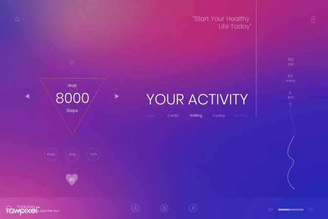 Free: Activity tracker design | Free stock vector - 594704 - nohat.cc