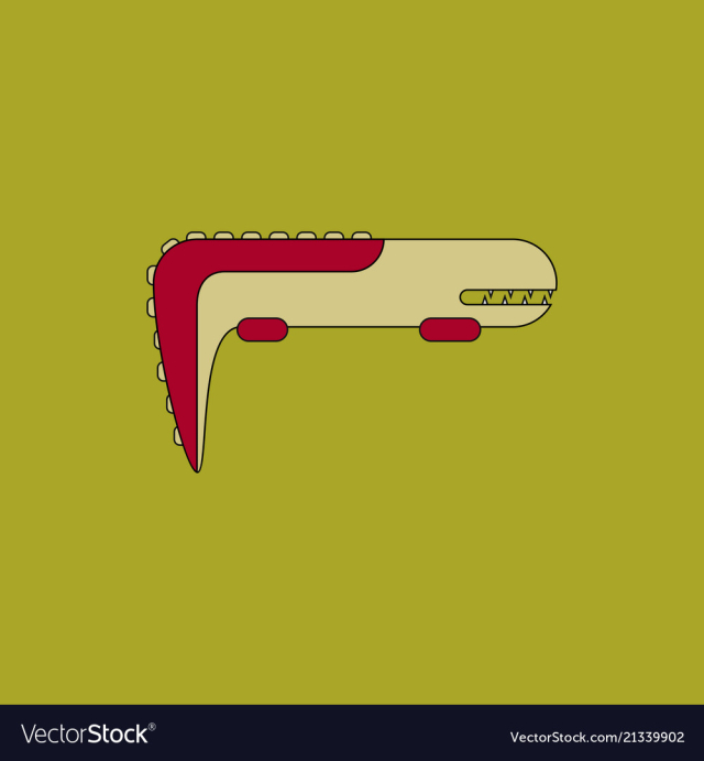 Adorable crocodile cartoon vector image