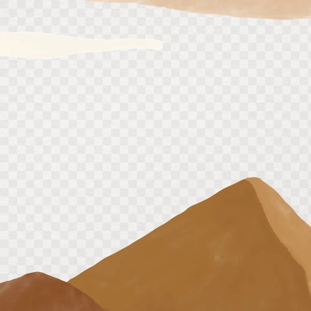 Aesthetic border png mountain graphic | Free PNG - rawpixel