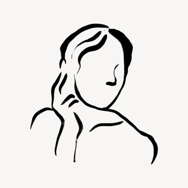 Aesthetic woman collage element, drawing | Free Photo - rawpixel