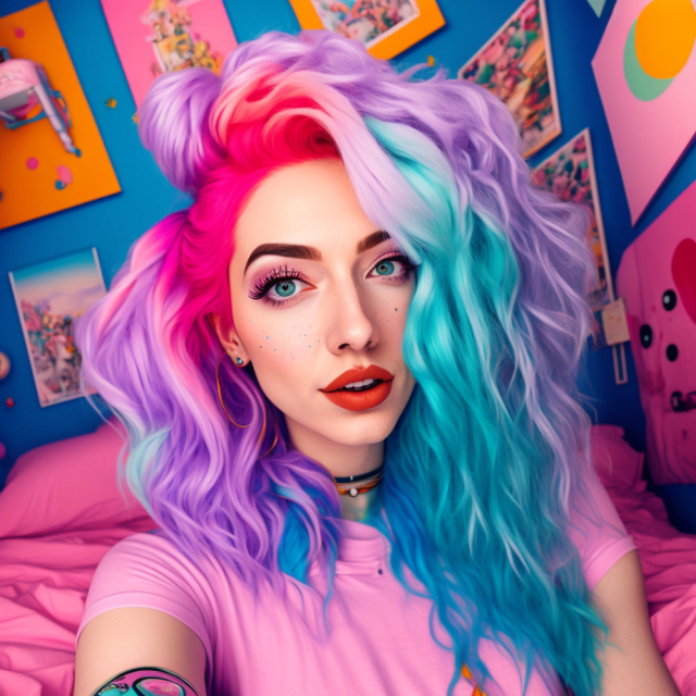 ai face generated - modern twitch influencer
