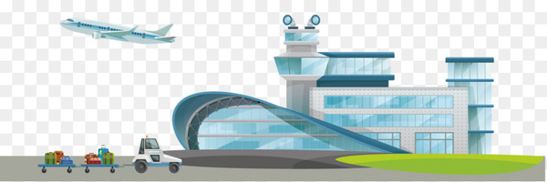 Airplane Airport terminal Cartoon - airplane 