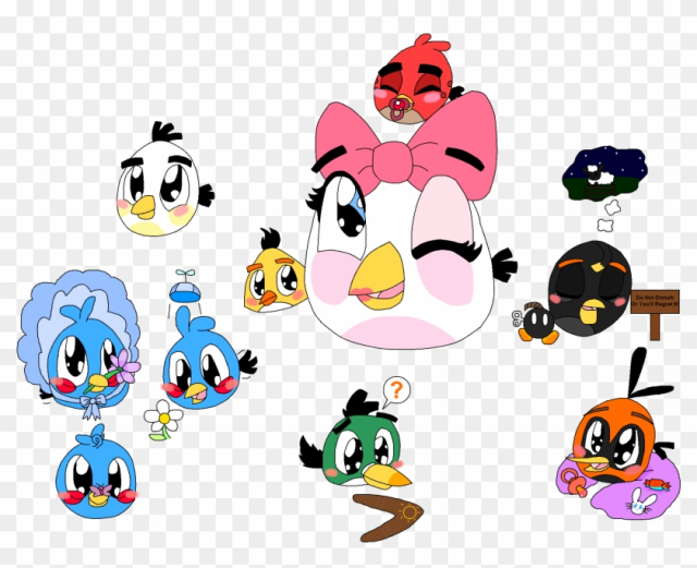 Angry Birds Babysitting By Pinkstareevee16 Angry Birds - Drawing Of Baby Angry Birds