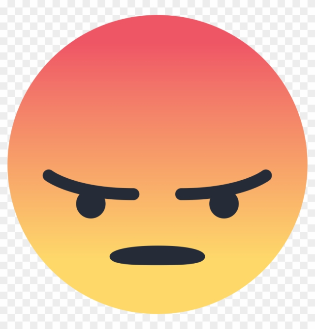 Angry Emoji Like Png - Angry React