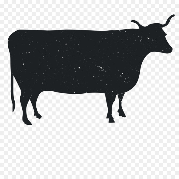 Animal Silhouette Dairy cattle - Animal Silhouettes