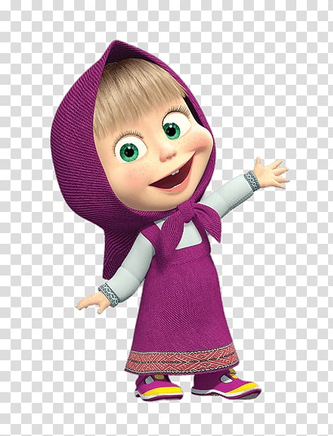 Animated , Masha and the Bear Animation, bear transparent background PNG clipart