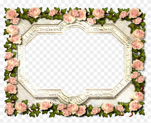 Antique Rose Frame By Scrapbee - Antique Frame Png