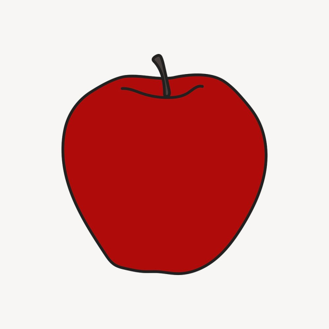 Apple sticker, fruit, colorful creative | Free PSD Illustration - rawpixel