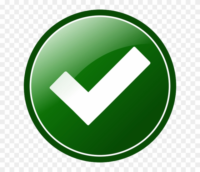 Approved, Button, Check, Green, Round, Tick, Okay - Ok Icon
