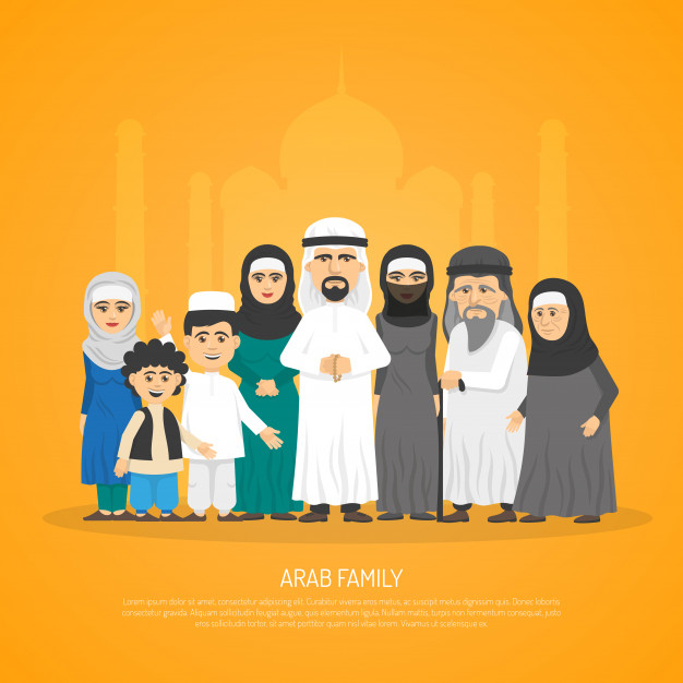Arab family poster