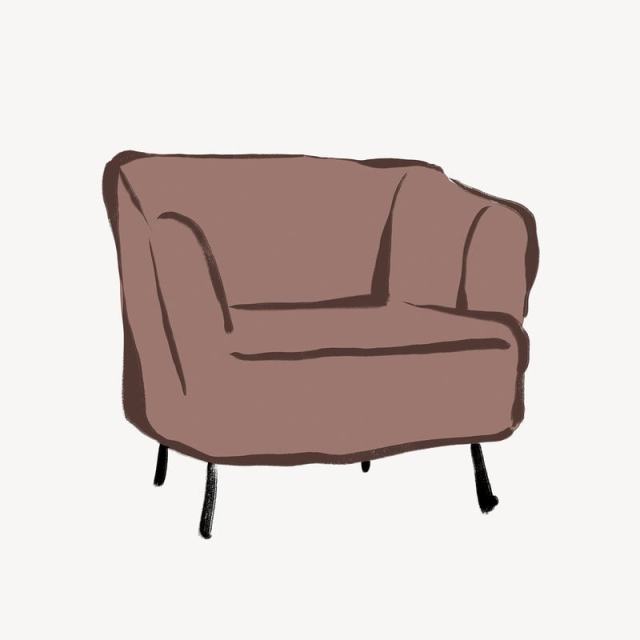 Armchair collage element, aesthetic drawing | Free Photo - rawpixel