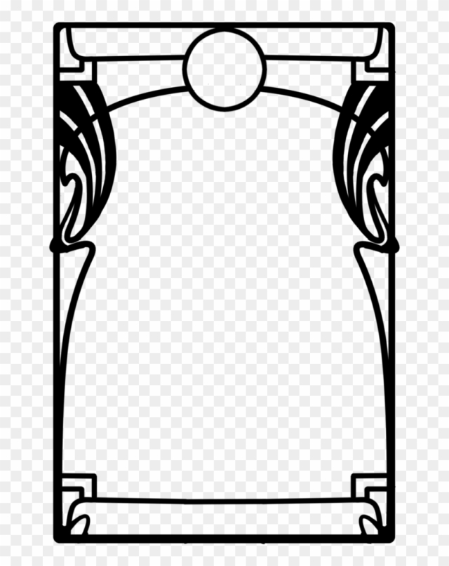 Art Nouveau Art Deco Picture Frames Clip Art - Art Deco Png Frame