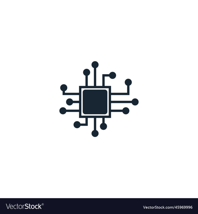 artificial intelligence creative icon from