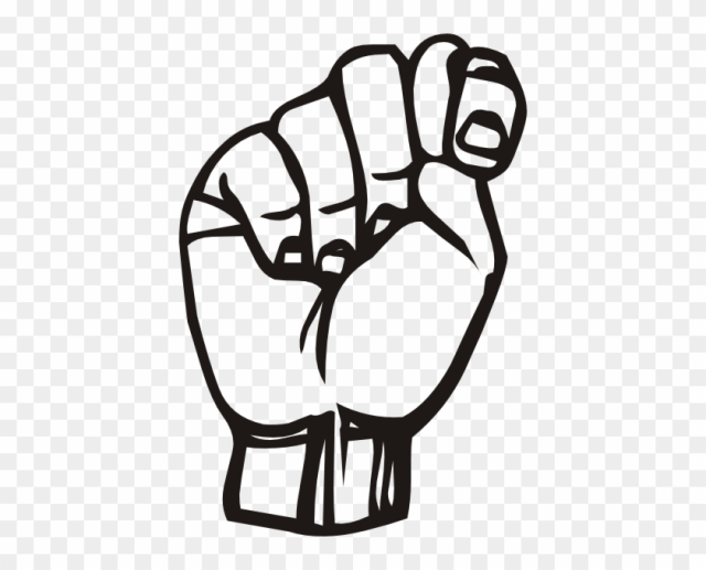 Free: Asl Alphabet Cliparts - Bathroom Sign Language Symbol - nohat.cc