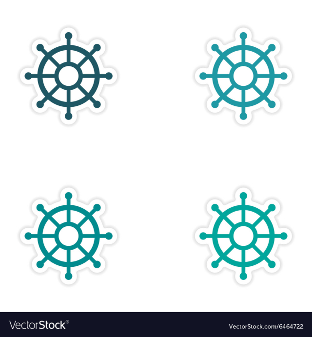 Free: Assembly realistic sticker design on paper ship vector image ...