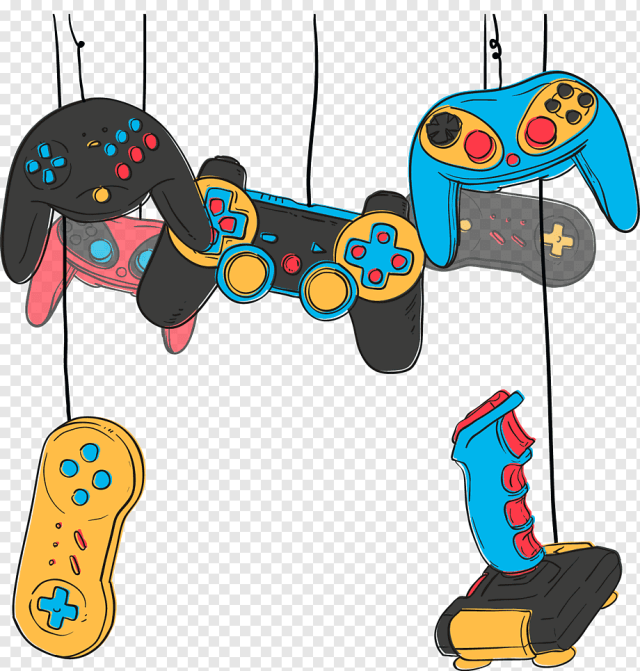assorted game controllers, Video game Game controller Joystick Online game, gamepad, game, electronics, playStation 4 png