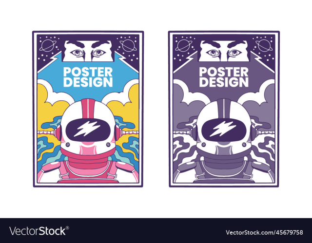 astronaut poster design