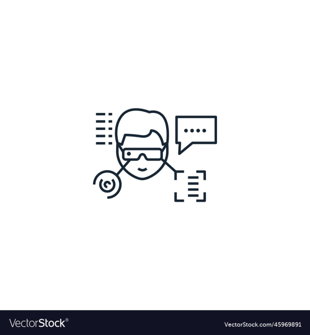 augmented reality creative icon from augmented