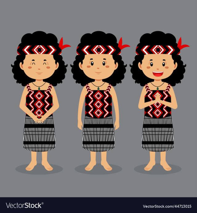 austraulian character with various expression