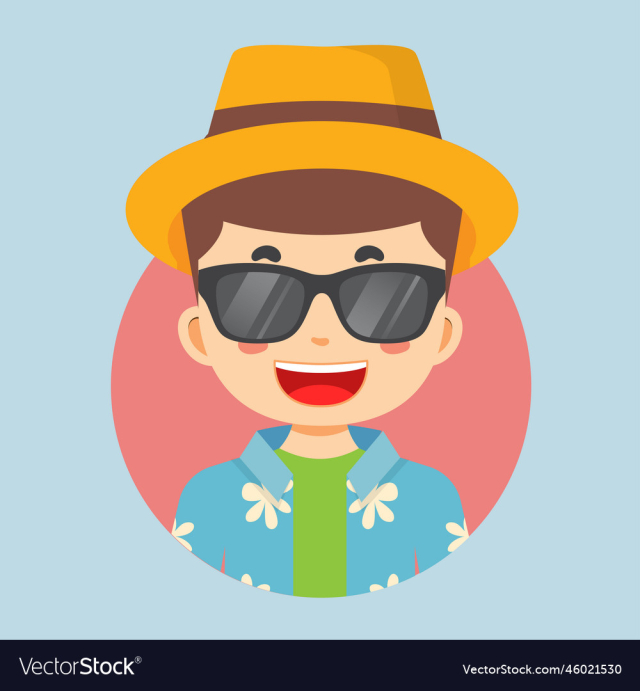 avatar of a character with tourist costume