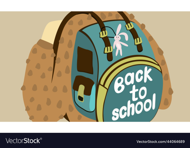 back to school isolated of backpack