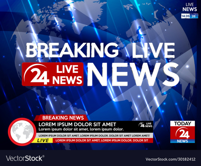 background screen saver on breaking news breaking